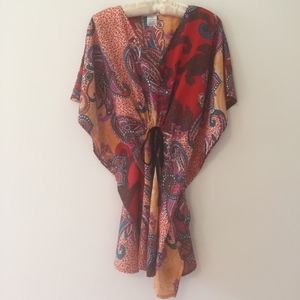 Vibrant Butterfly Style Dress